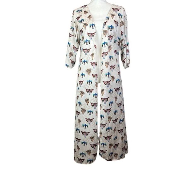 Lucky & Blessed Southwestern Long Kimono Tribal Print Aztec Oversized Medium - Picture 1 of 10